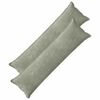 vidaXL Funda de almohada 2 uds. HOUTEN Verde 40 x 145 cm Tela Chenille