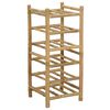 vidaXL Estante de Vino Natural 32,5 x 29,5 x 72 cm Bamb&uacute;