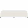 vidaXL Estructura de cama con colch&oacute;n Crema 120 x 200 cm tela