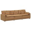 vidaXL Sof&aacute; modular con cojines color beige