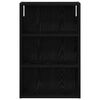 vidaXL Armario de pared para ba&ntilde;o Roble Negro 40 x 16 x 62,5 cm