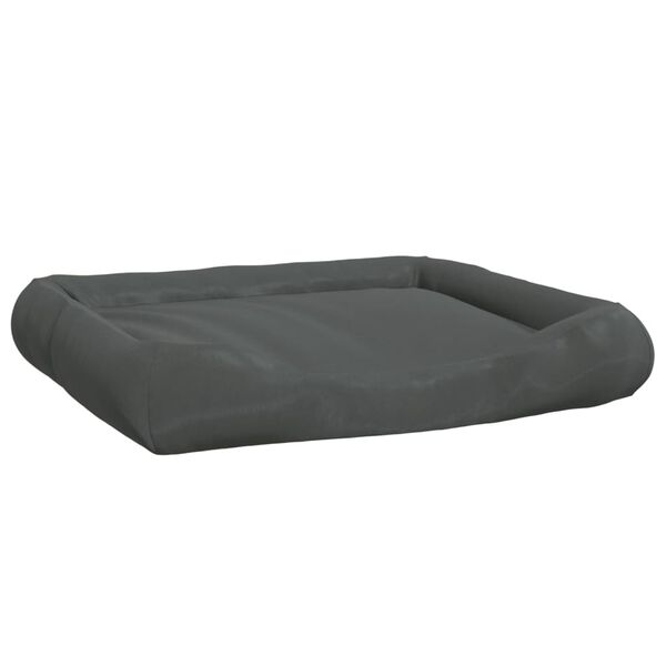 vidaXL Coj&iacute;n perros con almohadas tela oxford gris oscuro 115x100x20cm