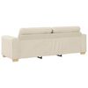 vidaXL Sof&aacute; 3 pcs Beige 221 x 80 x 80 cm Tejido mezcla de lino