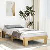 vidaXL Estructura de cama sin colchón 90x190 cm Madera maciza de roble