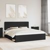 vidaXL Estructura de cama Negro 180 x 200 cm Madera de pino macizo