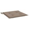 vidaXL Cojines de silla de jard&iacute;n 2 uds tela Oxford taup&eacute; 50x50x4 cm