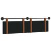 vidaXL Cabecera Colgante Liso Negro 170 x 55 x 5 cm PU antiguo