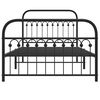 vidaXL Estructura cama sin colchón con estribo metal negro 107x203 cm