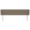 vidaXL Cabecero de tela gris taupe 203x23x78/88 cm
