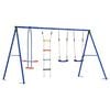 vidaXL Juego de Columpios Exterior Multicolor 330 x 185 x 185 cm