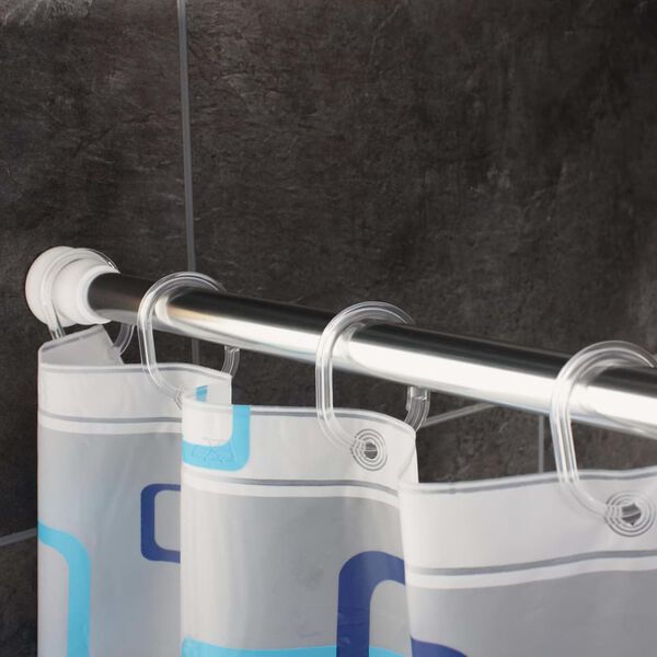 RIDDER Cortina de ducha Vinyl negro