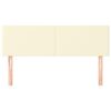 vidaXL Cabeceros 2 unidades cuero sint&eacute;tico color crema 72x5x78/88 cm