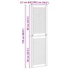 vidaXL Puerta de Armario con puerta 2 pcs Natural 170 x 2,1 x 49,5 cm