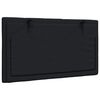 vidaXL Cabecero de cama acolchado Hanko tela negro 90 cm