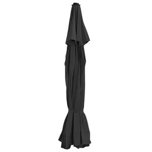 vidaXL Tela de repuesto para sombrilla negro 515 cm