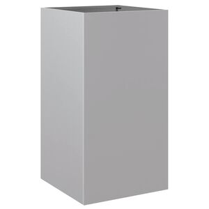vidaXL Jardinera de acero galvanizado plateado 42x38x75 cm