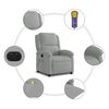 vidaXL Sill&oacute;n reclinable de masaje el&eacute;ctrico terciopelo gris claro