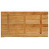 vidaXL Tablero de mesa borde natural madera maciza mango 100x60x2,5 cm