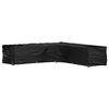 vidaXL Funda para muebles de jard&iacute;n forma de L 20 ojales 300x300x70 cm