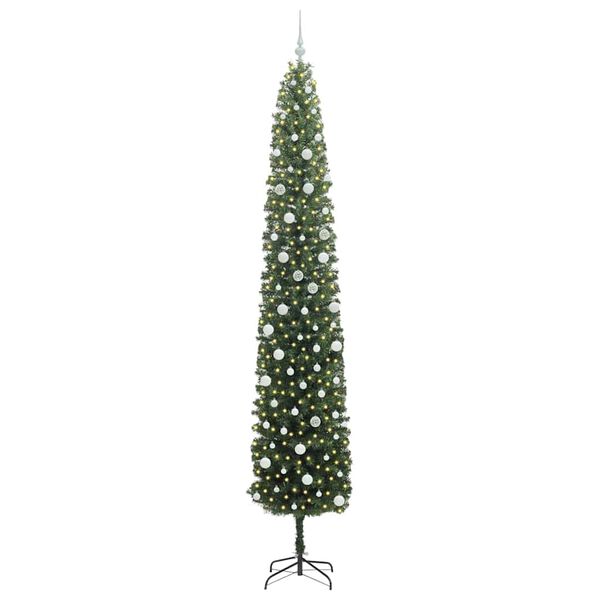 vidaXL &Aacute;rbol de Navidad artificial Verde 300 cm PVC, Acero y Pl&aacute;stico
