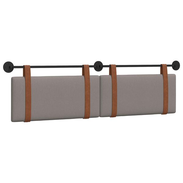 vidaXL Cabecera Colgante Liso Taup&eacute; 170 x 55 x 5 cm PU antiguo