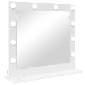 vidaXL Espejo de Tocador 60 x 55 x 18 cm Cristal y Madera Estructurada
