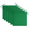vidaXL Sillas de jard&iacute;n plegables 6 uds cojines madera maciza acacia