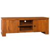 vidaXL Mueble para TV madera maciza de teca 110x30x40 cm