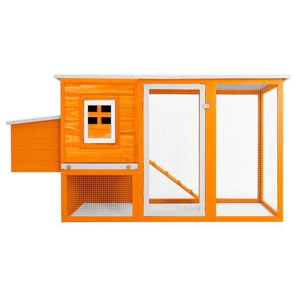 vidaXL Gallinero de madera con 1 jaula para huevos