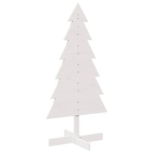 vidaXL &Aacute;rbol de Navidad de adorno madera maciza pino blanco 120 cm