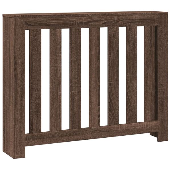 vidaXL Cubierta de radiador madera ingenier&iacute;a marr&oacute;n roble 104x20x82cm