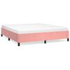 vidaXL Estructura de cama sin colch&oacute;n terciopelo rosa 180x200 cm