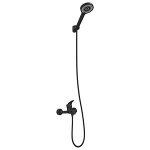 vidaXL Juego de Cabezal de Ducha Negro G 1 / 2 pulgadas