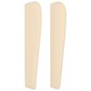 vidaXL Cabecero con orejas de tela color crema 147x23x118/128 cm
