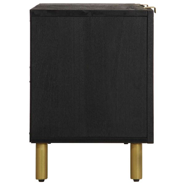 vidaXL Mueble de TV madera de ingenier&iacute;a negro 105x33x46 cm