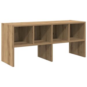 vidaXL Zapatero apilable roble artesanal 89,5x30x40 cm