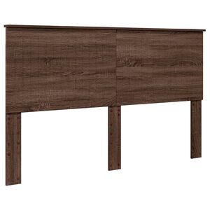 vidaXL Cabecero con cabecera Roble Marr&oacute;n 160 cm Madera contrachapada