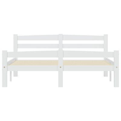 vidaXL Estructura de cama de madera maciza de pino blanca 120x200 cm