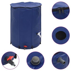 vidaXL Dep&oacute;sito de agua plegable con grifo PVC 750 l