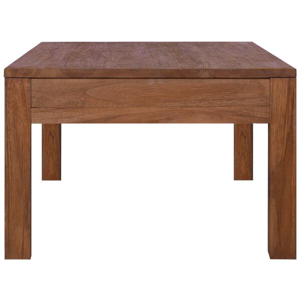 vidaXL Mesa de centro de madera maciza de teca 110x60x40 cm