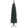 vidaXL &Aacute;rbol Navidad estrecho artificial soporte fibra &oacute;ptica 120 cm