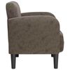 vidaXL Sill&oacute;n con reposabrazos gris oscuro 54 cm cuero sint&eacute;tica
