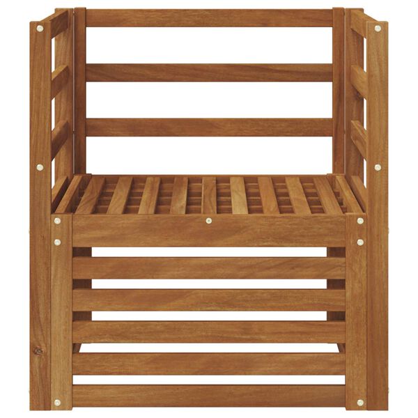 vidaXL Conjunto de sof&aacute;s de exterior Natural 67 x 63 x 73 cm