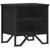 vidaXL Mesita de noche madera de ingenier&iacute;a negra 40x30x40 cm