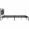 vidaXL Estructura cama sin colchón con cabecero metal negro 193x203 cm