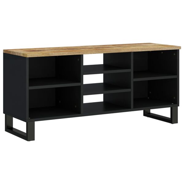 vidaXL Mueble de TV madera mango y madera contrachapada 100x33x46 cm