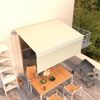 vidaXL Toldo retr&aacute;ctil autom&aacute;tico con persiana crema 3,5x2,5m