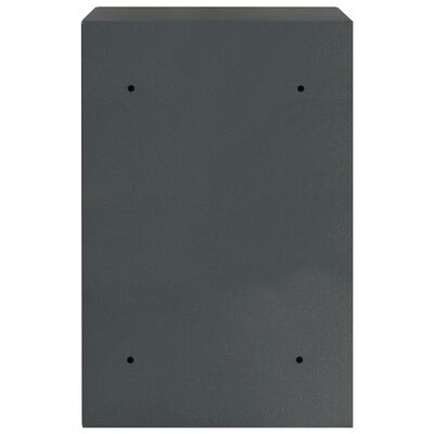 vidaXL Caja fuerte digital gris oscuro 40x35x60 cm