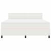 vidaXL Cama tipo Box Spring Manual Crema y Blanco 203 x 180 x 88 cm