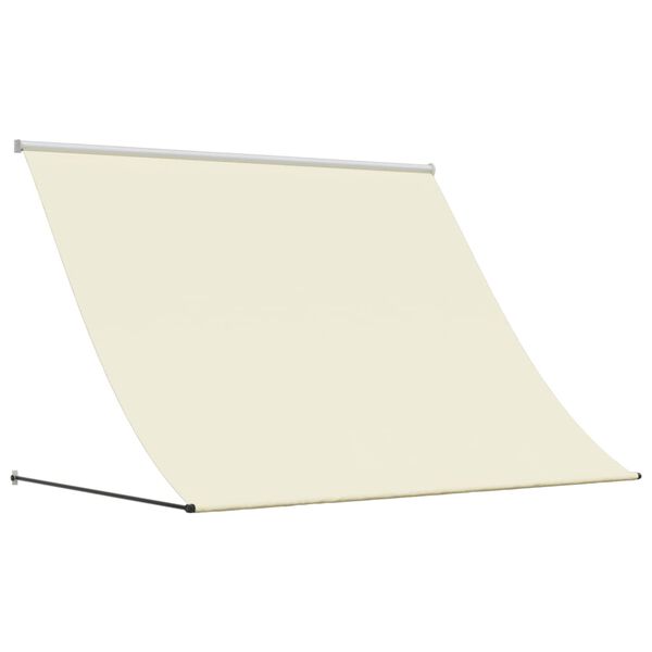 vidaXL Toldo retr&aacute;ctil de tela y acero crema 250x150 cm
